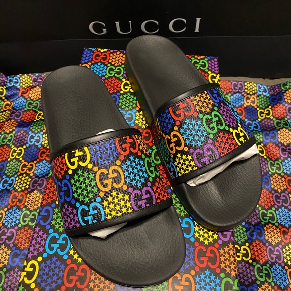 gucci psychedelic slides